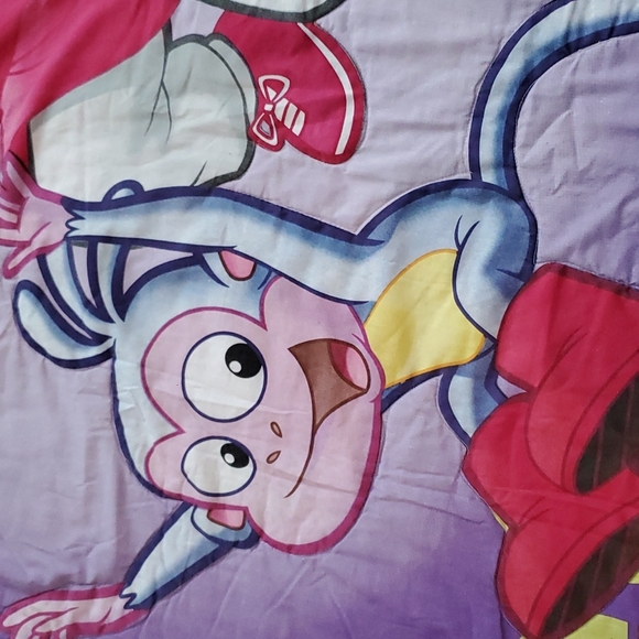 🔴 RARE 🔴 2010 Nickelodeon Dora The Explorer Quilt 55"x41" - Picture 9 of 10